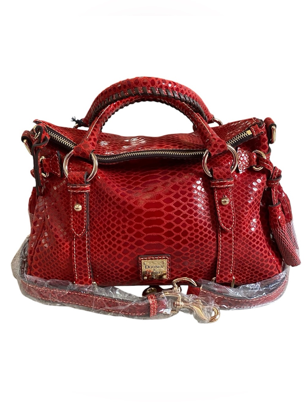 Dooney and Bourke Exclusive embossed leather satchel